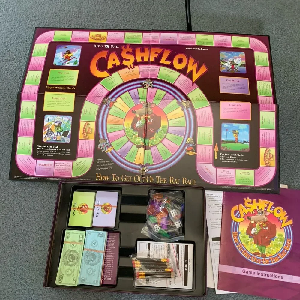 1 set Cashflow 101 and 202 Boardgame by Robert Kiyosaki - Rich Dad Investing